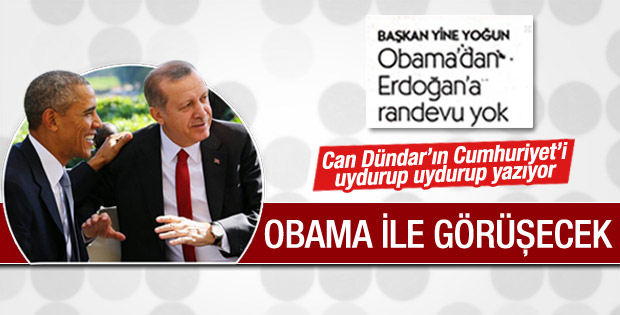 Cumhurbaşkanı Erdoğan Obama ile görüşecek