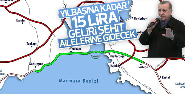 Erdoğan: Geçişler yılbaşına kadar 15 TL olacak