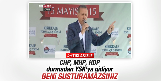 Cumhurbaşkanı Erdoğan'dan muhalefete YSK yanıtı