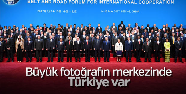 Erdoğan'dan Çin'de liderlerle aile fotoğrafı