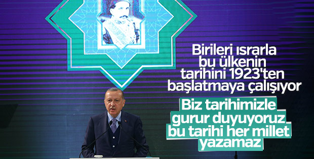 Erdoğan: Osmanlı ve Cumhuriyeti zıt görmemeliyiz