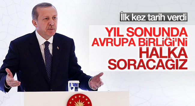 Erdoğan AB referandumu için tarih verdi