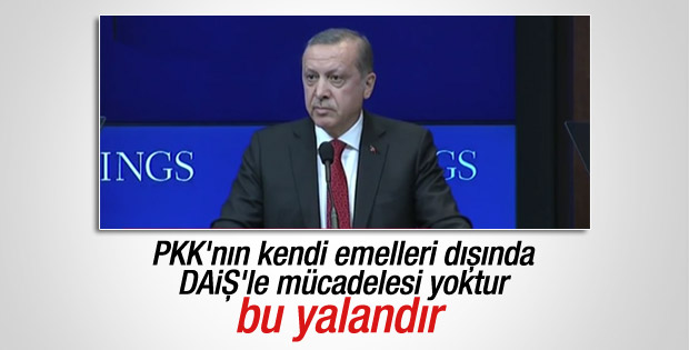 Erdoğan: PKK'nın DAİŞ'le mücadelesi yoktur