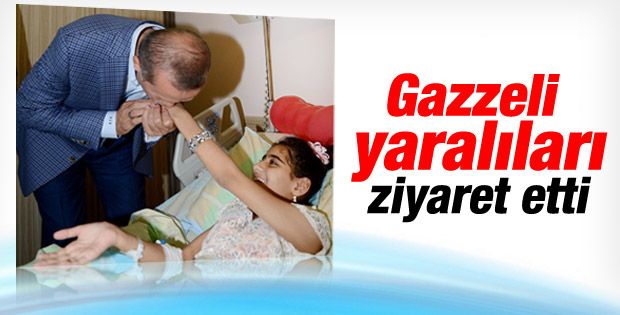 Erdoğan Gazzeli yaralıları ziyaret etti