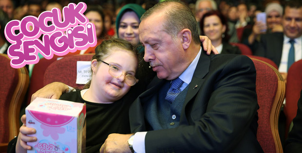 Cumhurbaşkanı'nın çocuk sevgisi