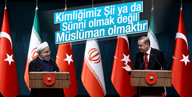 Erdoğan ve Ruhani'nin ortak basın açıklaması