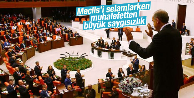Muhalefetten Cumhurbaşkanı Erdoğan'a büyük saygısızlık