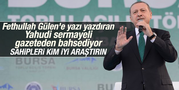 Cumhurbaşkanı Erdoğan Bursa'da konuştu