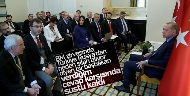 Erdoğan, gazetecilere BM görüşmelerini değerlendirdi