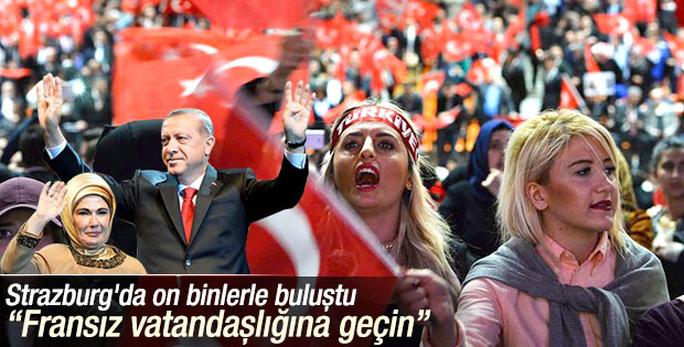 Cumhurbaşkanı Erdoğan'ın Strazburg konuşması