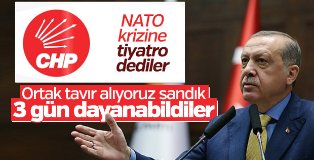 Cumhurbaşkanı Erdoğan'dan CHP'ye NATO tepkisi