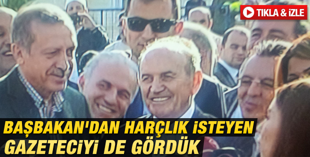 Erdoğan gazeteciye bayram harçlığı verdi