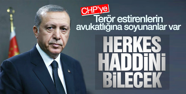 Erdoğan'dan CHP bildirisine tepki