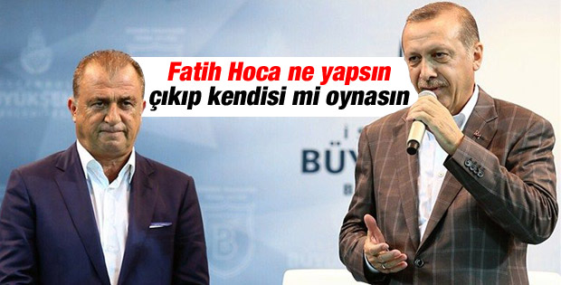 Cumhurbaşkanı Erdoğan Fatih Terim'e sahip çıktı