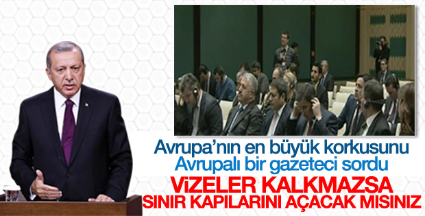 Cumhurbaşkanı Erdoğan'a mülteci akını sorusu