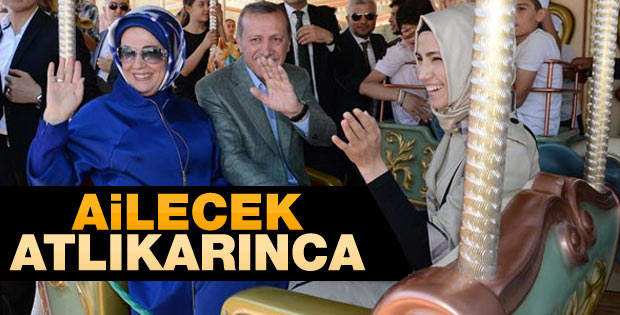 Erdoğan atlıkarıncaya bindi
