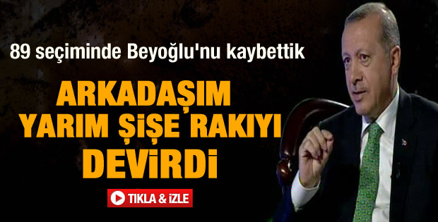Erdoğan Beyoğlu adaylığında yaşadıklarını anlattı