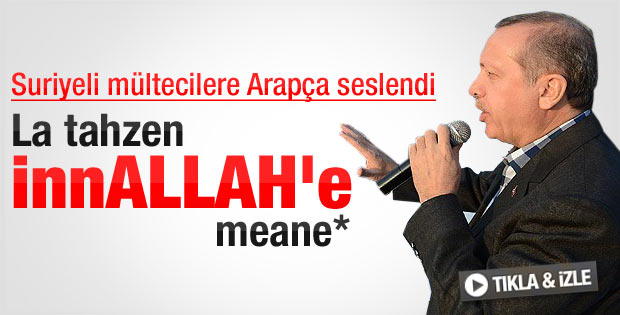 Erdoğan Nizip'te Suriyeliler'in kaldığı çadır kenti gezdi
