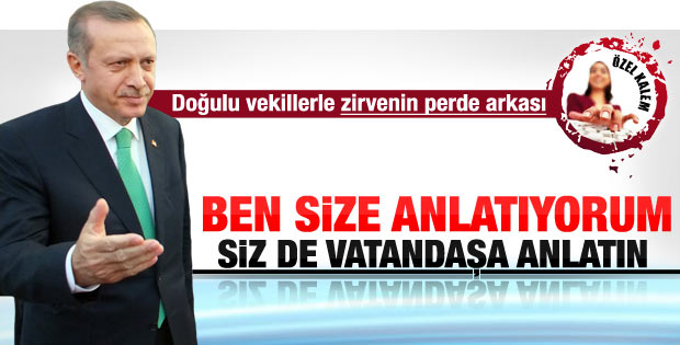 Erdoğan'ın Doğulu vekillerle görüşmesinin perde arkası