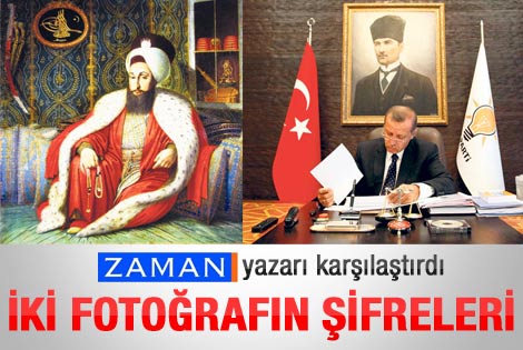 Erdoğan ve 3. Selim resimlerinin karşılaştırılması