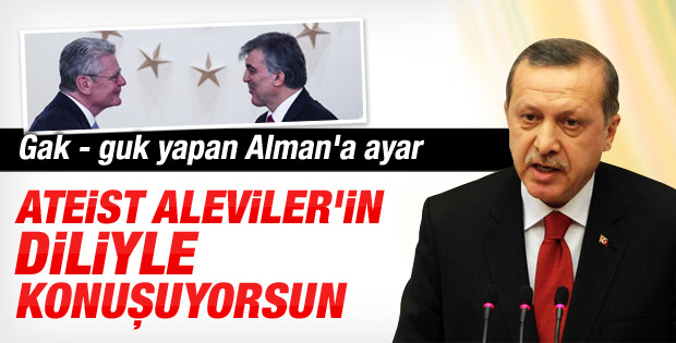 Erdoğan'dan Almanya Cumhurbaşkanı'na sert tepki