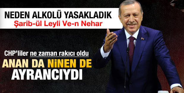 Erdoğan'dan alkol yasağına tepki