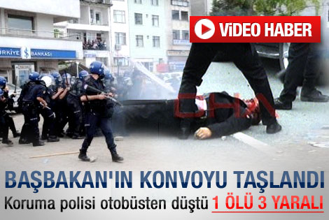 Erdoğan'ın Hopa mitingi öncesi olay