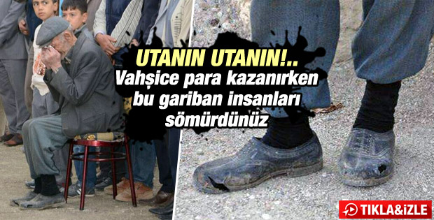 Madenci babasının ayağındaki yırtık kara lastik..