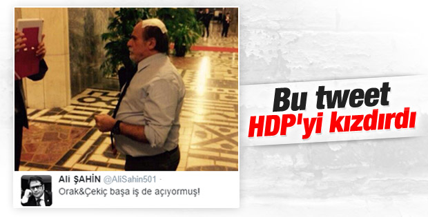 HDP'liler AK Partili Şahin'in esprisine kızdı