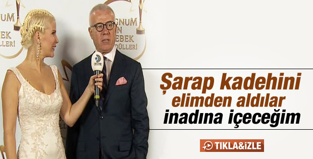 Altın Kelebek'te Ertuğrul Özkök'ün şarap isyanı İZLE