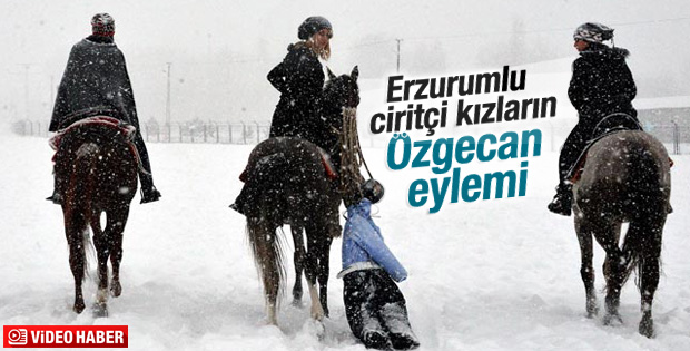 Erzurumlu ciritçi kızların Özgecan eylemi