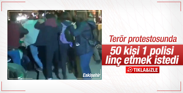 Eskişehir'de polise linç girişimi