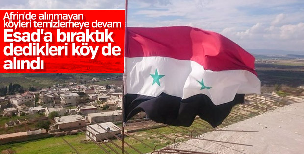 Afrin'de 3 köy daha teröristlerden temizlendi