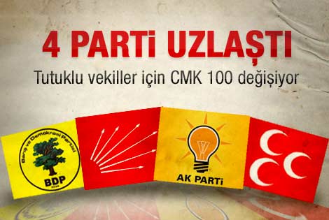 Meclis'teki 4 parti tutuklu vekiller konusunda uzlaştı