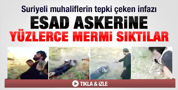 Muhaliflerin Suriye askerini infaz görüntüleri