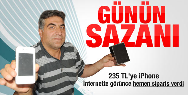 235 TL'ye iPhone aldığını sandı