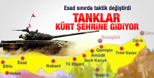 Esad toplarını Kürt kenti Kamışlı'ya çevirdi