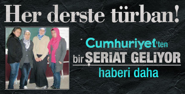 Tüm derslerde türban serbestliği