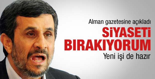 Ahmedinecad siyaseti bırakacağını açıkladı