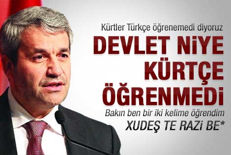 Nihat Ergün'den dikkat çeken Kürtçe çıkışı