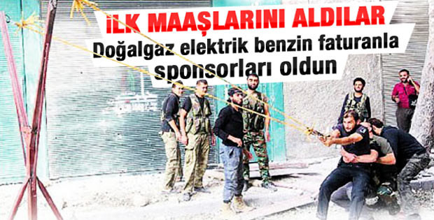 Suriyeli muhaliflere ilk maaşları ödendi