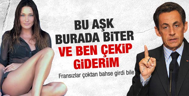 Sarkozy iktidarı çöker Carla gider