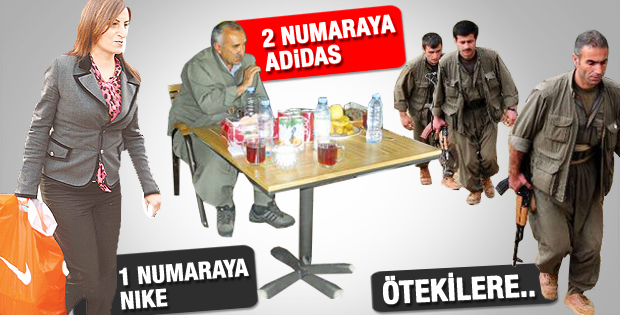Karayılan'ın ayağındaki Adidas ayakkabı