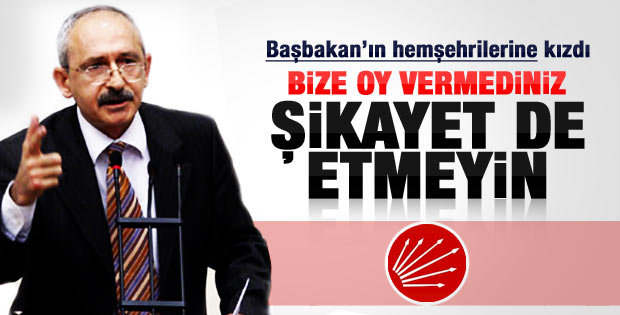 Kemal Kılıçdaroğlu Karadenizliler'e sitem etti
