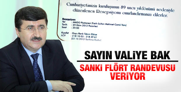 Amasya'da Cumhuriyet Resepsiyonu pastanede