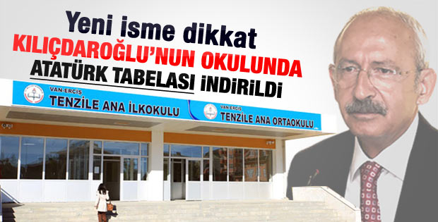 Adı değiştirilen okul Kılıçdaroğlu'nun okuduğu okul çıktı