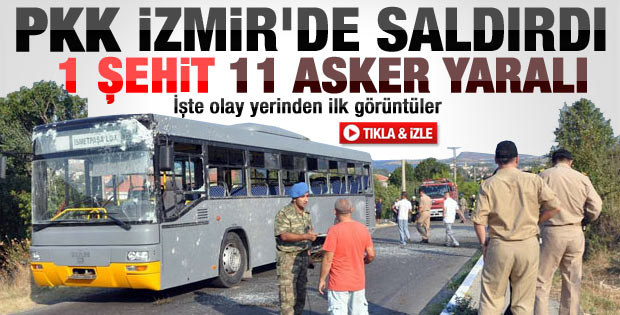 Foça'daki saldırı sonrası olay yerinden ilk görüntüler