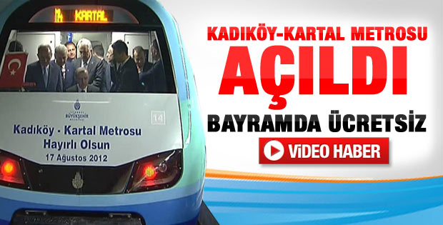 Erdoğan Kadıköy - Kartal metrosu açılış töreninde