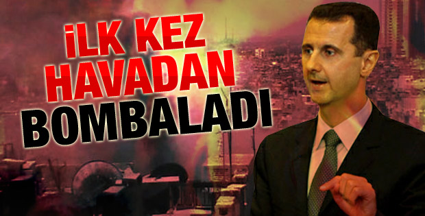 Suriye savaş uçakları Halep'i bombaladı