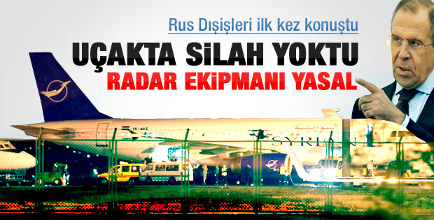 Rus Dışişleri Bakanı: Uçakta silah yoktu
